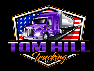 TOM HILL TRUCKING  LLC logo design by LucidSketch