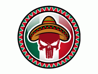 Mexican Punisher logo design by Bananalicious