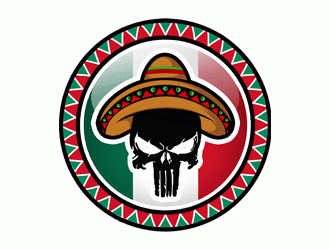 Mexican Punisher logo design by Bananalicious