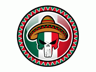 Mexican Punisher logo design by Bananalicious