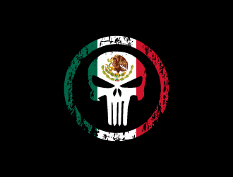 Mexican Punisher logo design by fillintheblack