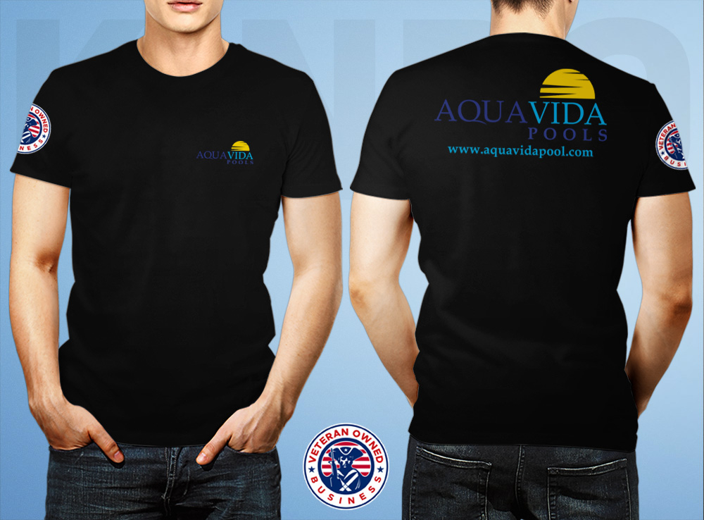 AquaVida Pools logo design by Kindo