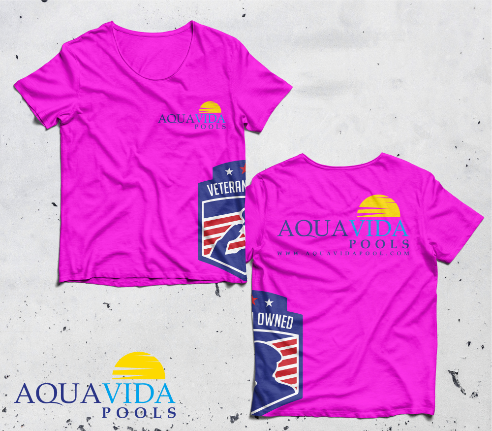 AquaVida Pools logo design by imagine