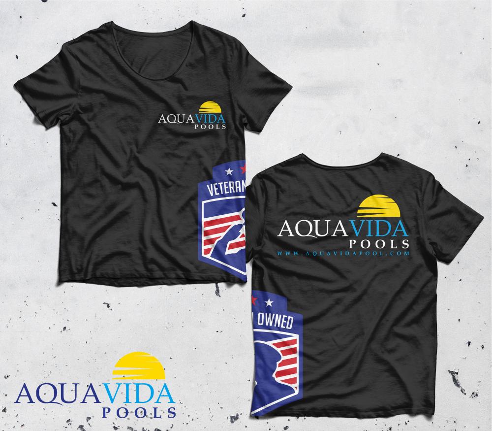 AquaVida Pools logo design by imagine