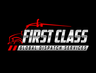 First Class Global Dispatch Services  logo design by kunejo