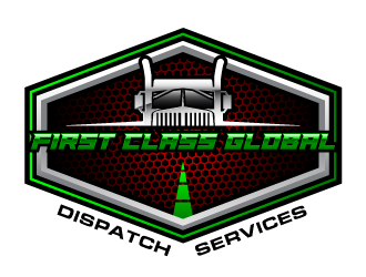 First Class Global Dispatch Services  logo design by PRN123