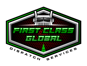 First Class Global Dispatch Services  logo design by PRN123