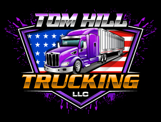 TOM HILL TRUCKING  LLC logo design by Suvendu