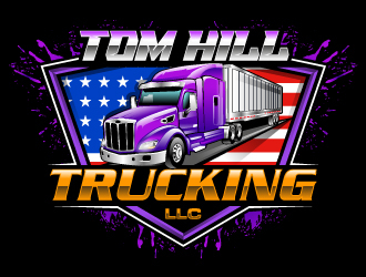 TOM HILL TRUCKING  LLC logo design by Suvendu