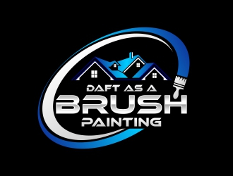 Daft As A Brush Painting logo design by rizuki