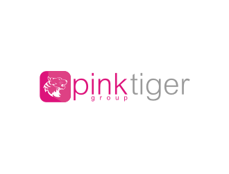 Pink Tiger Group logo design by Artomoro