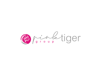 Pink Tiger Group logo design by Artomoro