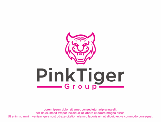 Pink Tiger Group logo design by bebekkwek