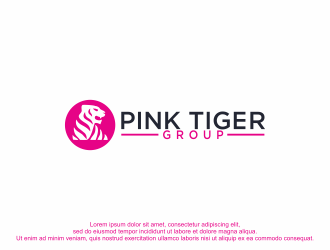 Pink Tiger Group logo design by bebekkwek