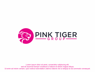 Pink Tiger Group logo design by bebekkwek