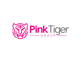 Pink Tiger Group logo design by evdesign