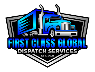 First Class Global Dispatch Services  logo design by cintoko