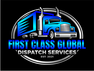 First Class Global Dispatch Services  logo design by cintoko