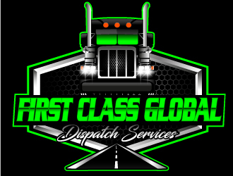 First Class Global Dispatch Services  logo design by Suvendu