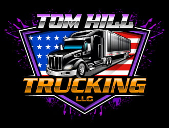 TOM HILL TRUCKING  LLC logo design by Suvendu