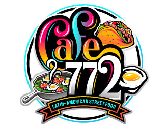 Cafe 772 logo design by REDCROW