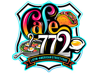 Cafe 772 logo design by REDCROW