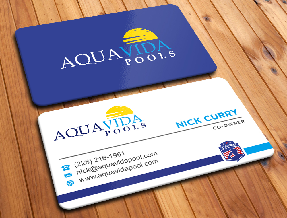 AquaVida Pools logo design by imagine