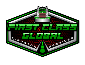 First Class Global Dispatch Services  logo design by PRN123