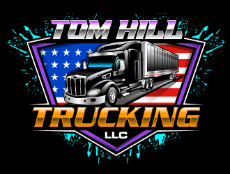 TOM HILL TRUCKING  LLC logo design by Suvendu