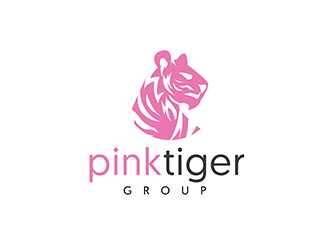 Pink Tiger Group logo design by EzioCorleone