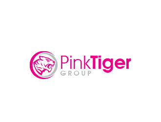 Pink Tiger Group logo design by MarkindDesign