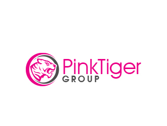 Pink Tiger Group logo design by MarkindDesign