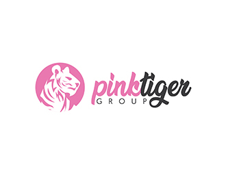 Pink Tiger Group logo design by EzioCorleone