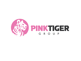 Pink Tiger Group logo design by EzioCorleone