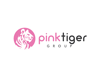 Pink Tiger Group logo design by EzioCorleone