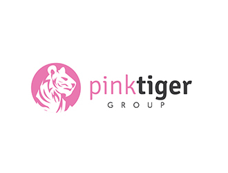 Pink Tiger Group logo design by EzioCorleone