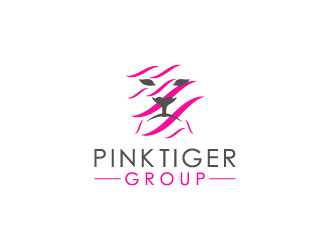 Pink Tiger Group logo design by aryamaity