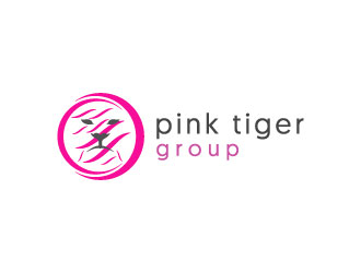 Pink Tiger Group logo design by aryamaity