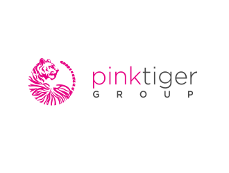 Pink Tiger Group logo design by M J