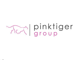 Pink Tiger Group logo design by aryamaity