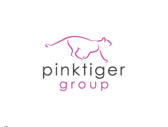 Pink Tiger Group logo design by aryamaity