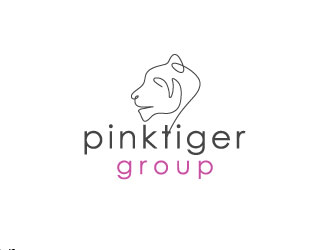 Pink Tiger Group logo design by aryamaity