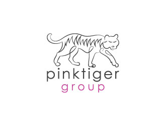 Pink Tiger Group logo design by aryamaity