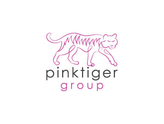 Pink Tiger Group logo design by aryamaity