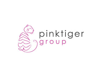 Pink Tiger Group logo design by aryamaity