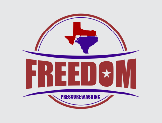 Freedom Pressure Washing logo design by Girly