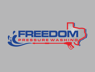 Freedom Pressure Washing logo design by veter
