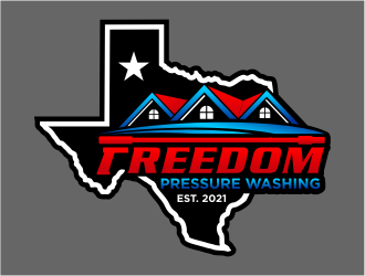 Freedom Pressure Washing logo design by cintoko