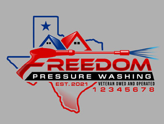 Freedom Pressure Washing logo design by DreamLogoDesign