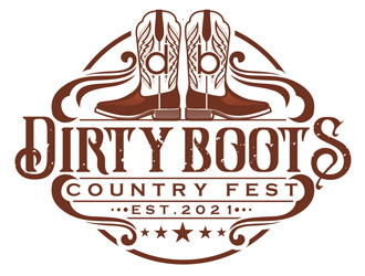 Dirty Boots Country Fest Logo Design - 48hourslogo